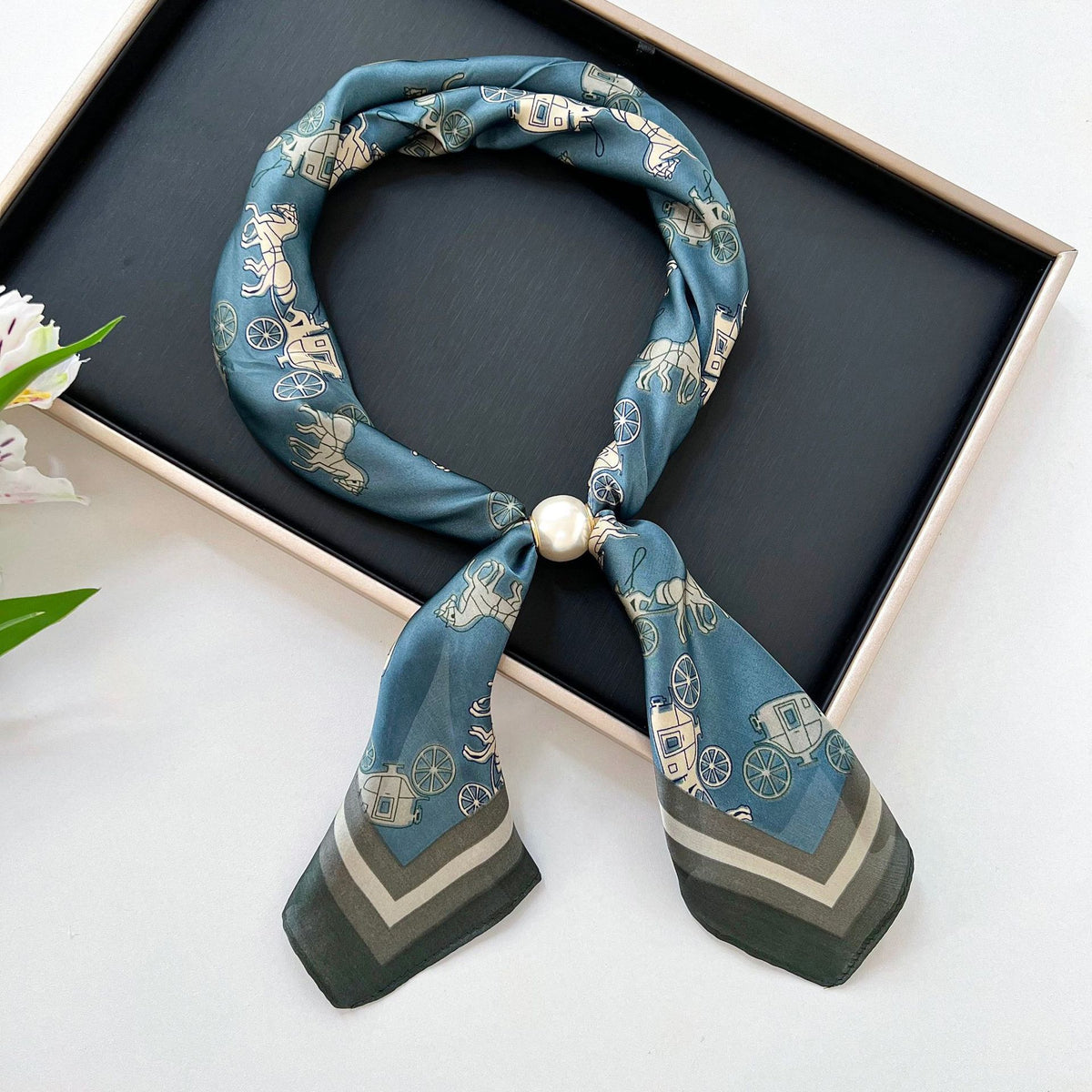 Polka Dot Silk Scarf - DippedShop Wholesale - #4739