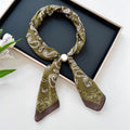 Color Block Silk Scarf - DippedShop Wholesale - #7235
