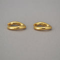 Twist Gold Hoop Earrings - DippedShop Wholesale - #5619