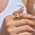 Hollow Cubic Zirconia Ring - DippedShop Wholesale - #9443