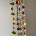 Boho-style Colorful Beaded Chain Necklace 6W6JNC669