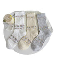 Floral Print Hollow Socks - DippedShop Wholesale - #8579