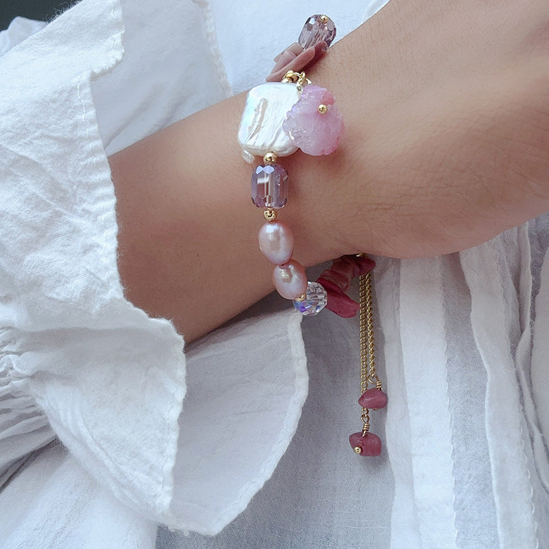 Luxury Baroque Pearl Bracelet - DippedShop Wholesale - #3027