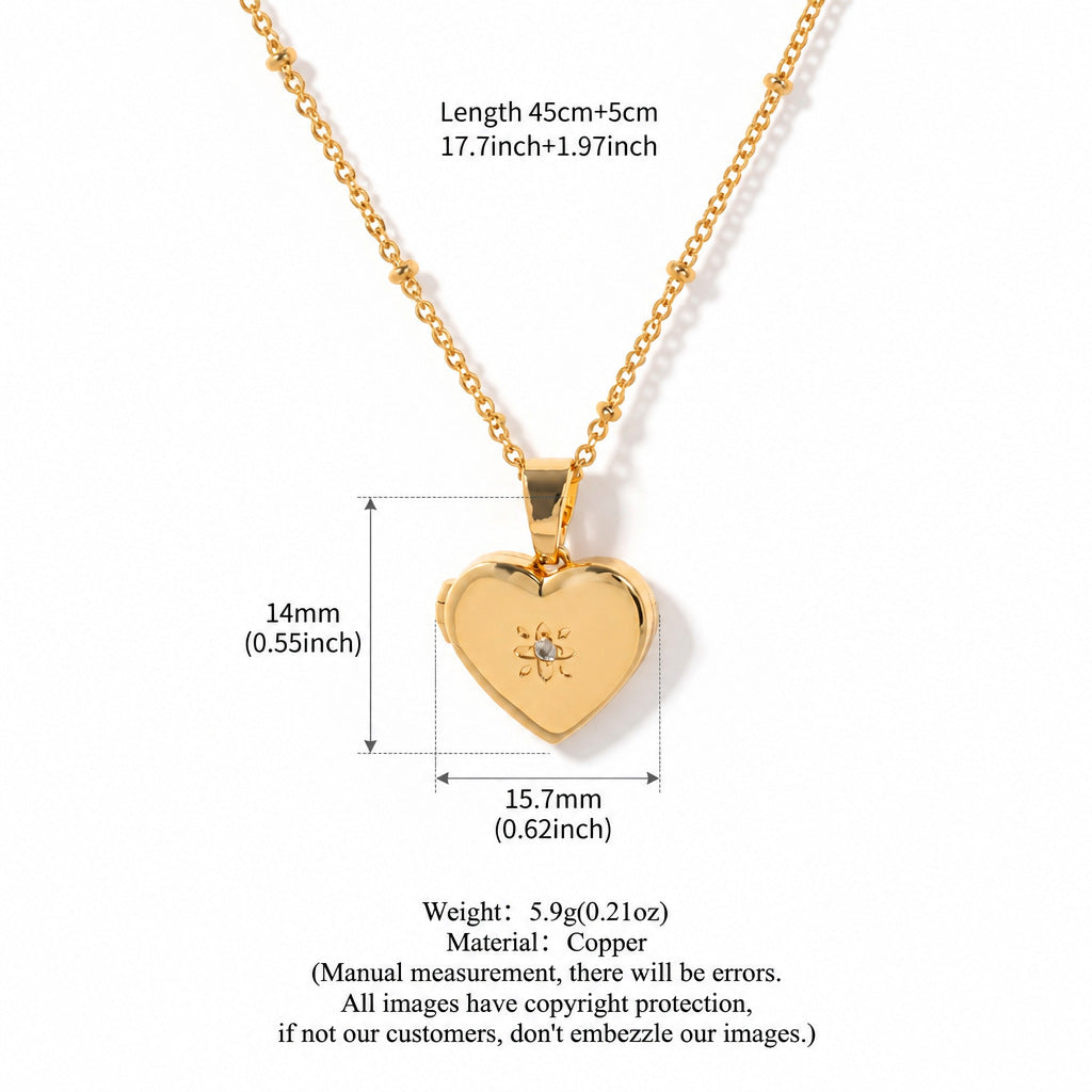 Chic Heart Pendant Choker Necklace 6W6JNC637