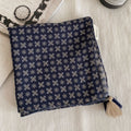 Polka Dot Paisley Print Tassel Neck Scarf MK2BK6W6HHS26