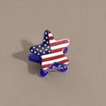Trendy American Flag Hat Shape Lightweight Hair Clip 8AS6HCP61T