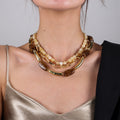 Trendy Multi-Layer Beaded Necklace - DippedShop Wholesale - #7363