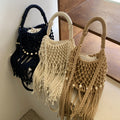 Boho-Style Hollow Out Tassel Handbag MK2BK6W10BBG09