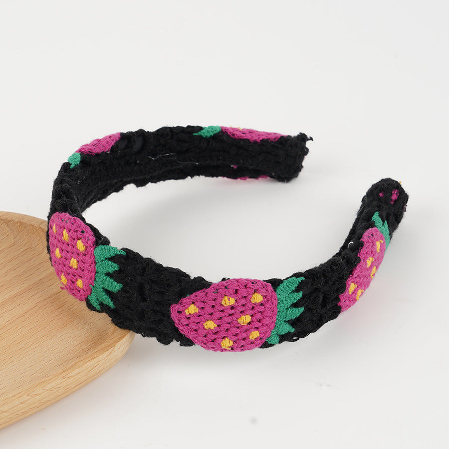 Knit Flower Hair Band - DippedShop Wholesale - #9971