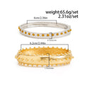 Punk Style Color Contrast Rivet Studded Bracdelet Set 6W6JBR597