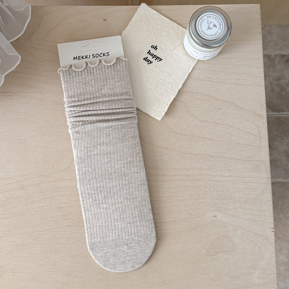 Ruffled Daily Socks - DippedShop Wholesale - #7075