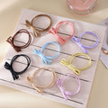 Minimalist Solid Color Bowknot Elastic Hair Tie MK2BW6W6HHT01