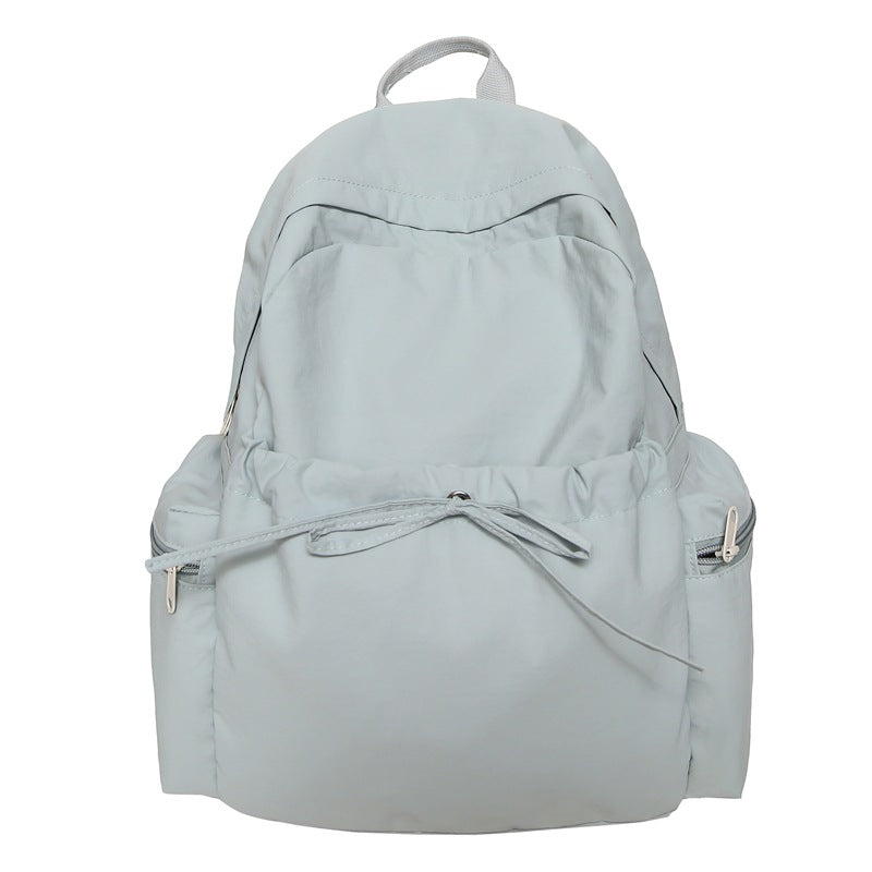Sweet Solid Color Bowknot Large Capacity Backpack 6S10BBG1449