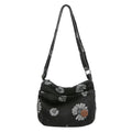 Vintage Daisy Print Denim Shoulder Crossbody Bag 6W10BBG2371
