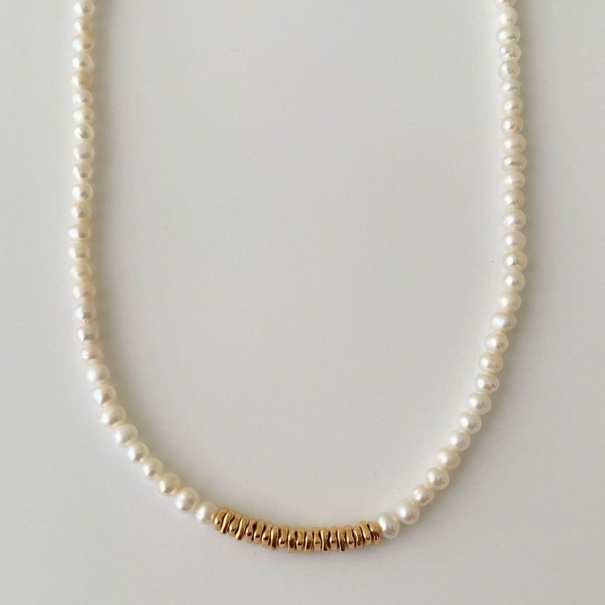 Gold Plated Pearl Choker - DippedShop Wholesale - #0531
