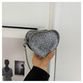 Sparkly Rhonestone Heart Shape Purse Crossboay Bag 6W10BBG1735