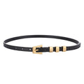 Minimalist Unique Buckle SKinny Leather Belt MK2MBAS6W6JBT153