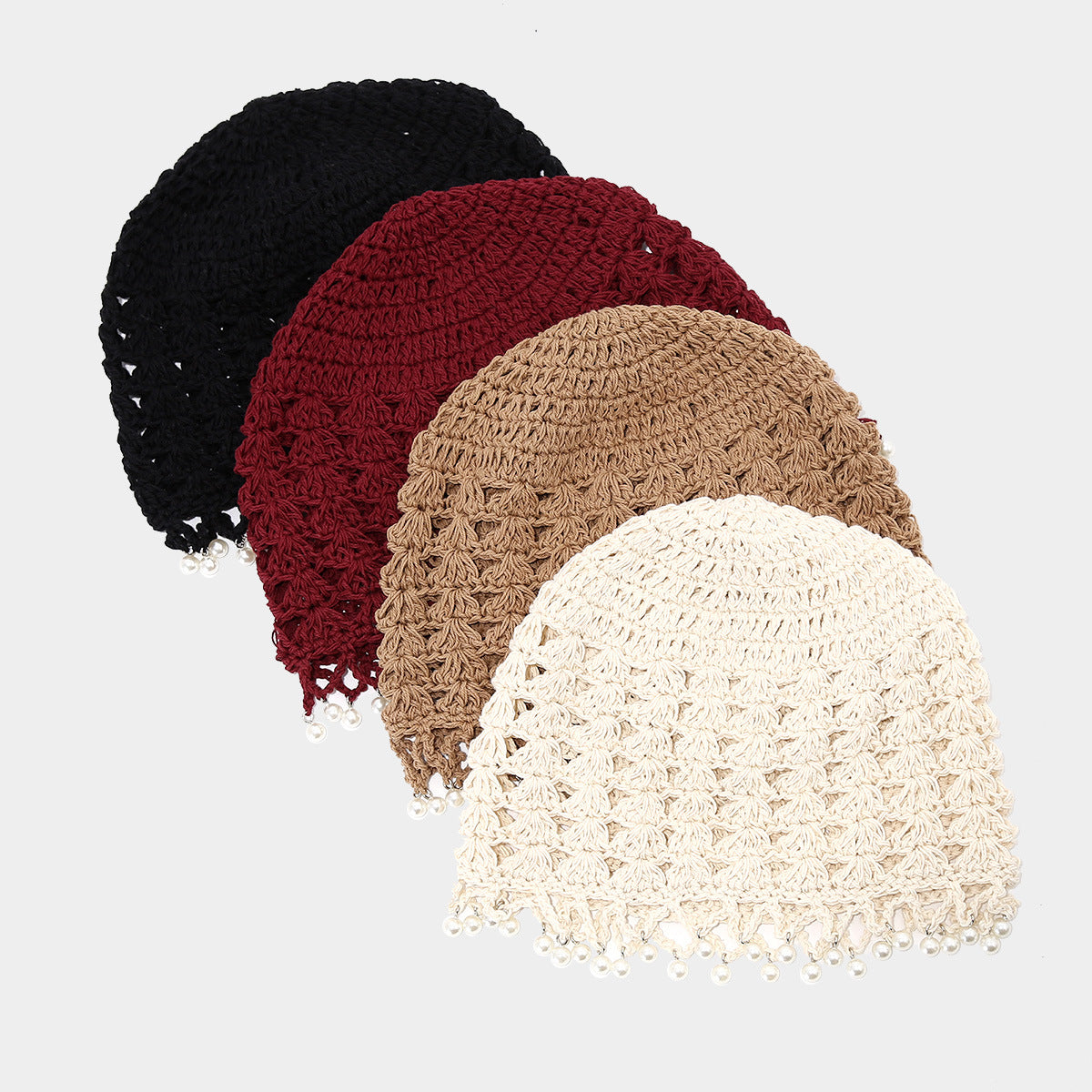Vintage Pearl Tassel Hat - DippedShop Wholesale - #0803