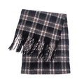 Plaid Fringed Wide Scarf - DippedShop Wholesale - #2819