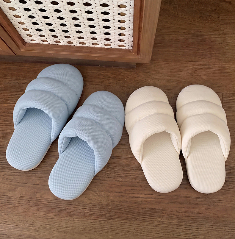 Puffy Padded Sold Colro Quiet Indoor Slippers 6W8FSP289