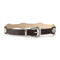 Retro Punk Studded Distressed Leather Belt 6W6JBT172