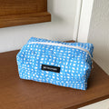 Cute Plaid Pattern Quilted Shell Makeup Bag MK2BW6S10BOB106