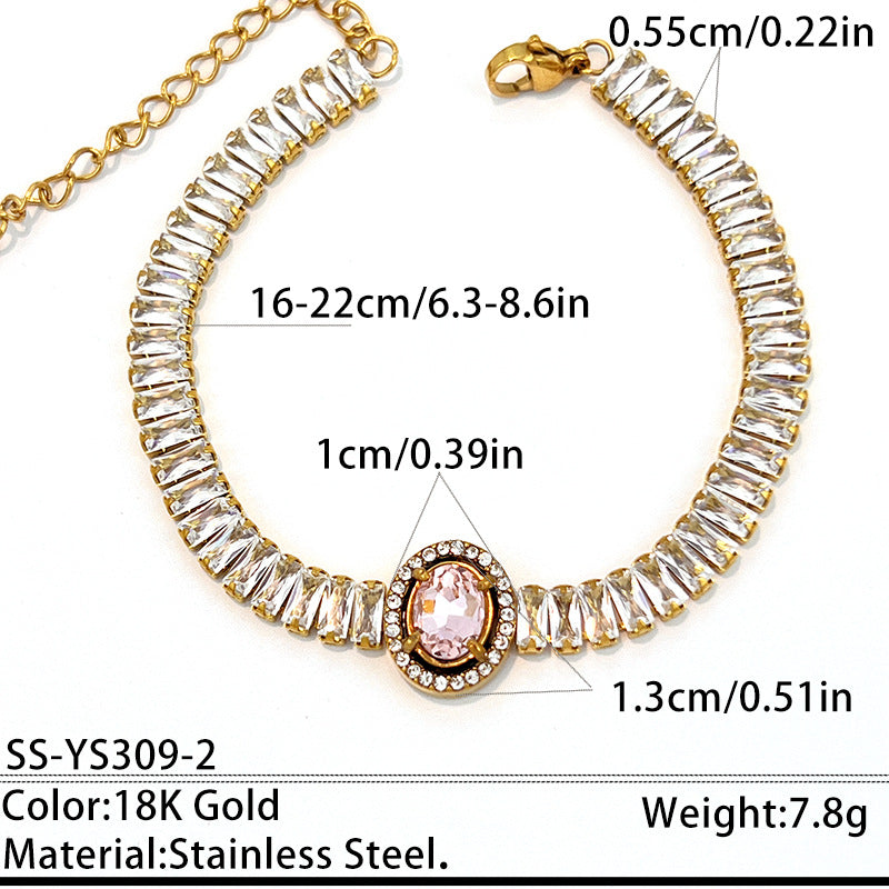 Fashion Gold Plated Cubic Zirc - DippedShop Wholesale - #5411