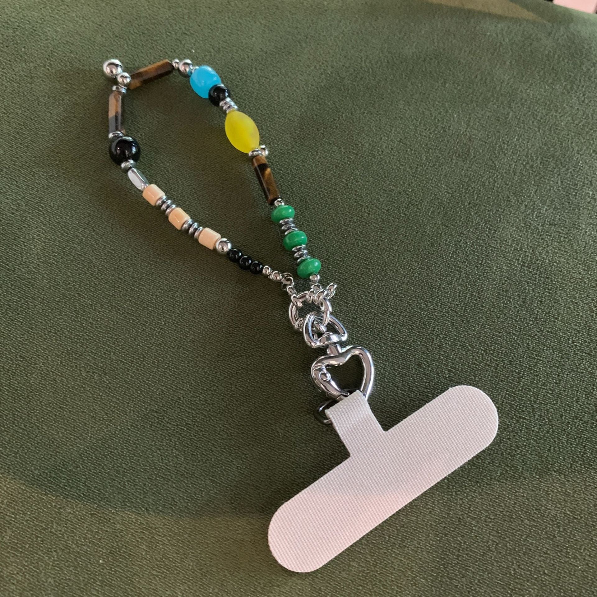 Fresh Colorful Beaded Chain Apple Pendant Necklace 6W6JNC657