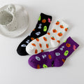 Pumpkin Ghost Print Socks - DippedShop Wholesale - #6787