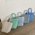 Minimalist Solid Color Hollow Hand Woven Handbag 8CW6BBG523L