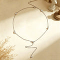 Gold Plated Rhinestone Y-Necklace - DippedShop Wholesale - #3027