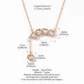 Elegant Gold Plated Heart Rhinestones Pendant Necklace 6W6JNC643