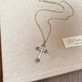 Elegant Gold Plated Rhinestones Cross Pendant Necklace 6W6JNC974