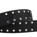 Retro Animal Print Color Contrast Leather Belt 6W6JBT178