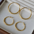Minimalist Metal Hoop Earrings - DippedShop Wholesale - #3667