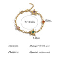 Stylish Metal Starfish Rhinestones Chain Bracelets 6W6JBR489