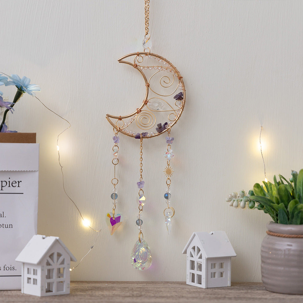 Moon Crystal Suncatcher - DippedShop Wholesale - #3635