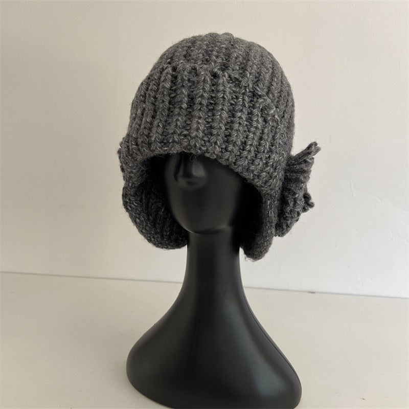 3D Flower Knit Beanie - DippedShop Wholesale - #0227