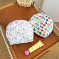 Colorful Polka Dots Quilted Shell Makeup Bag MK2BW6S10BOB123