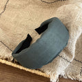 Simple Linen Plaid Soft Padded Wide Headband 6W6HBD374