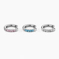 Elegant Rhinestones D-shape Hoop Earring 6W6JER576