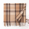 Vintage Plaid Wool Scarf - DippedShop Wholesale - #8355