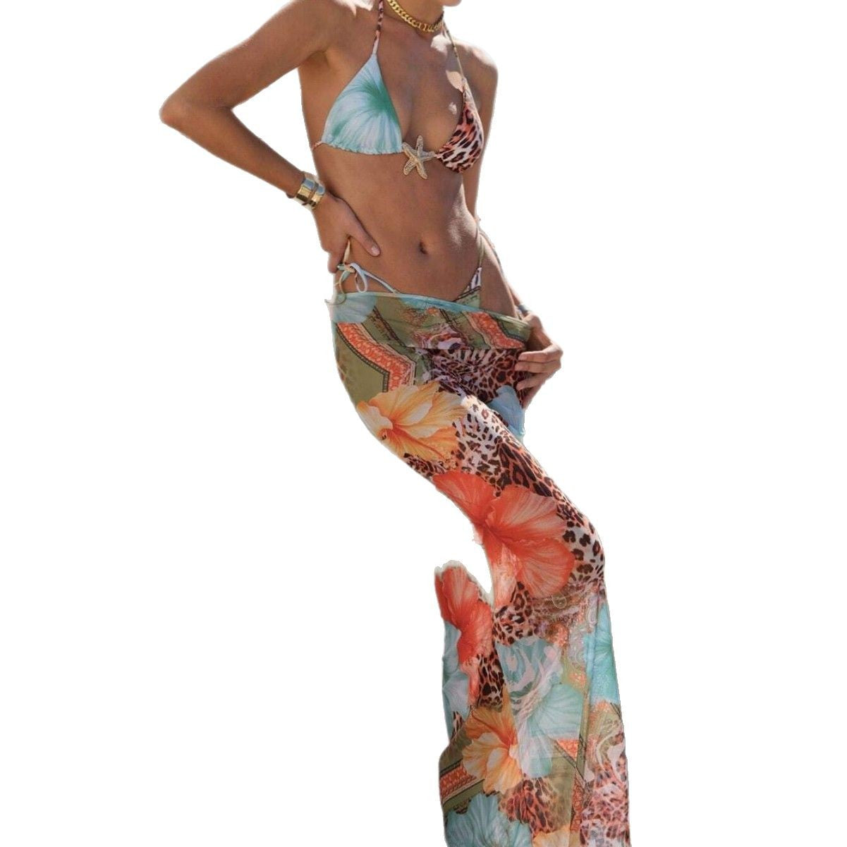 Leopard Print Bikini Set - DippedShop Wholesale - #0995