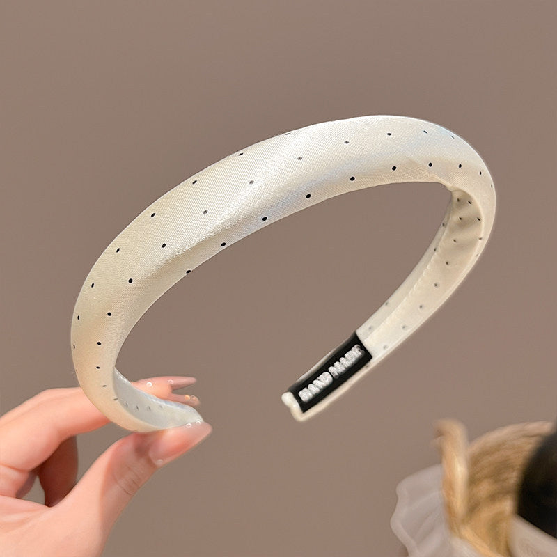 Sweet Polka Dots Satin Thin Headband MK2SPM6W6HBD13