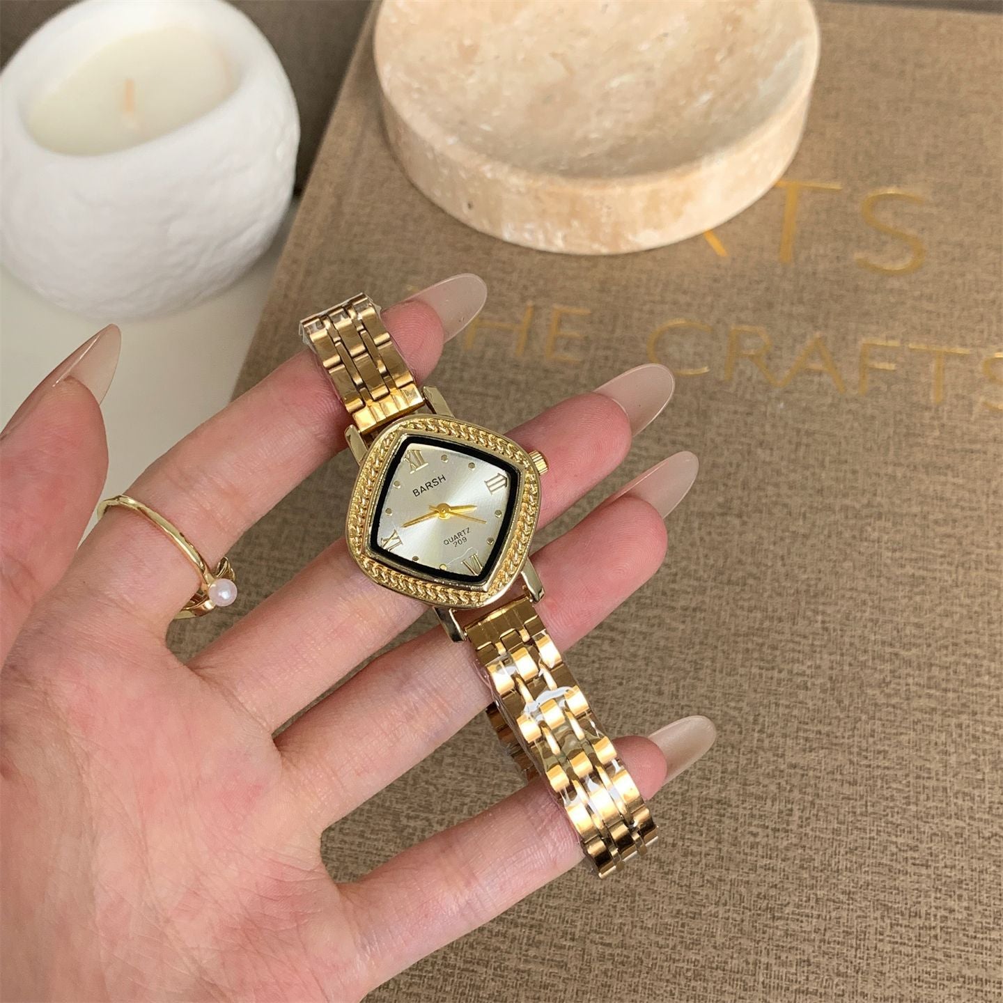 Geometric Diamond Bangle Watch - DippedShop Wholesale - #4259
