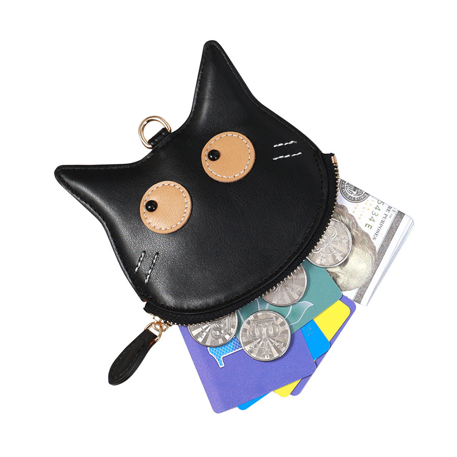 Cute Cartoon Cat Mini Card Holder Wallet 6S10BWB99