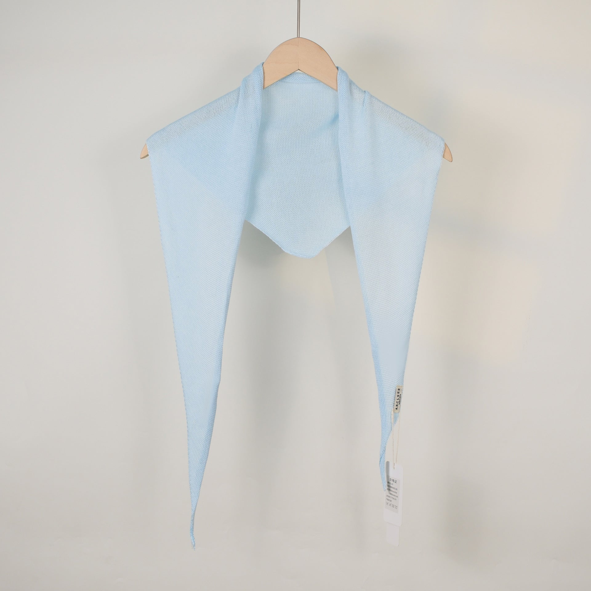 Fashion Solid Color Headscarf Triangle Knit Scarf 6W6NSC45