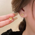 Minimalist Gold Plated Geometric Stud Earrings 6W6JER703