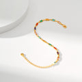 Elegant Gold Multi-Color Chain Bracelet - DippedShop Wholesale - #1939
