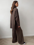 Loose High Collar Knit Set - DippedShop Wholesale - #1811